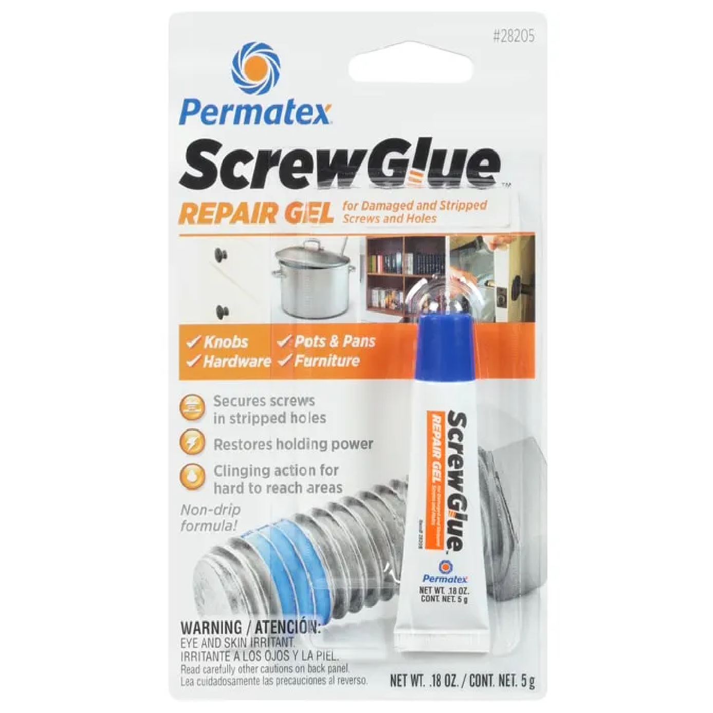 Permatex 28205 SCREWGLUE Repair Gel 5g